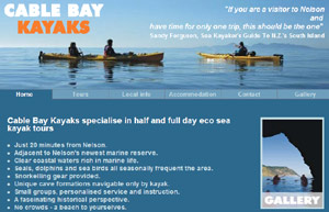 kayak hire in cable bay